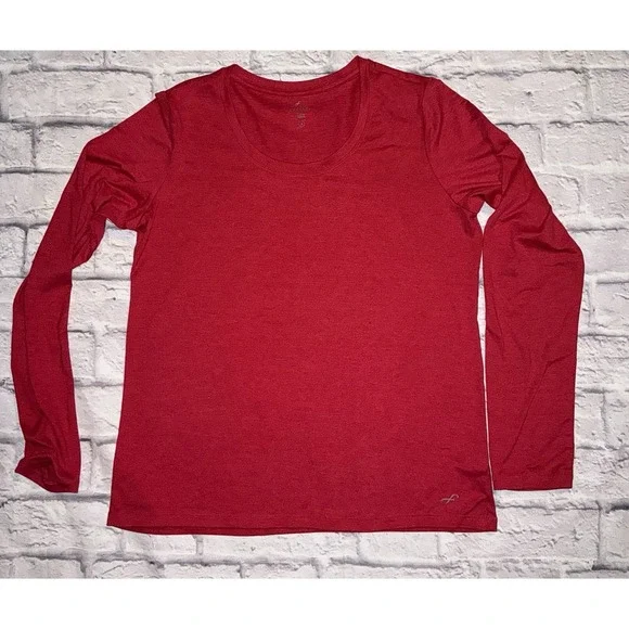 Freely Womens Pink Long Sleeve Shirt Size S Workout Shirt - Picture 1 of 7